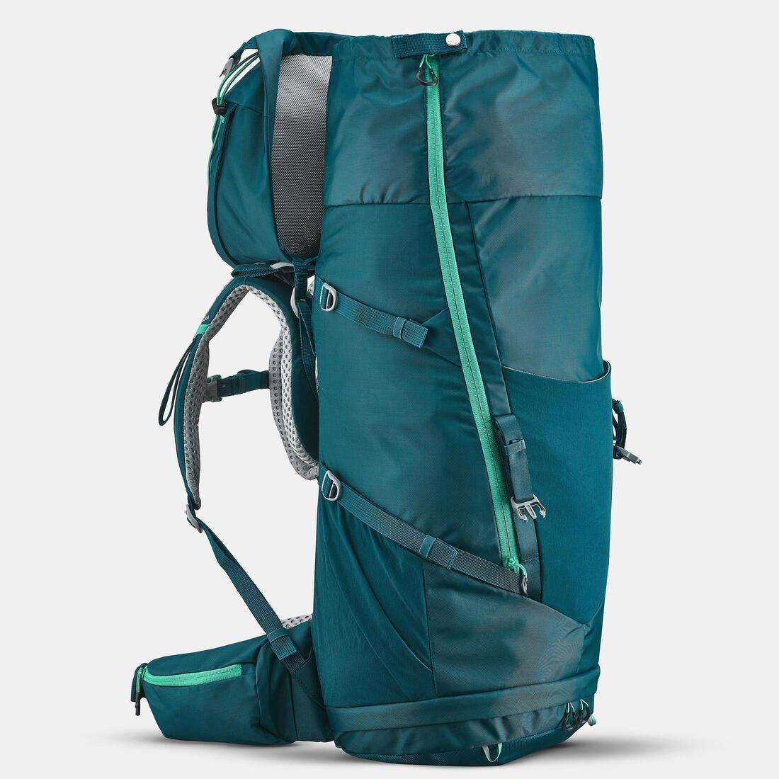 TEAL BLUE Children's Hiking/Trekking 40+10L Backpack MH500, No Color, large image number 7