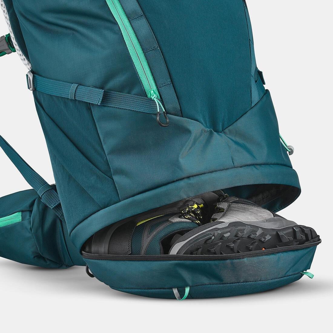 TEAL BLUE Children's Hiking/Trekking 40+10L Backpack MH500, No Color, large image number 14