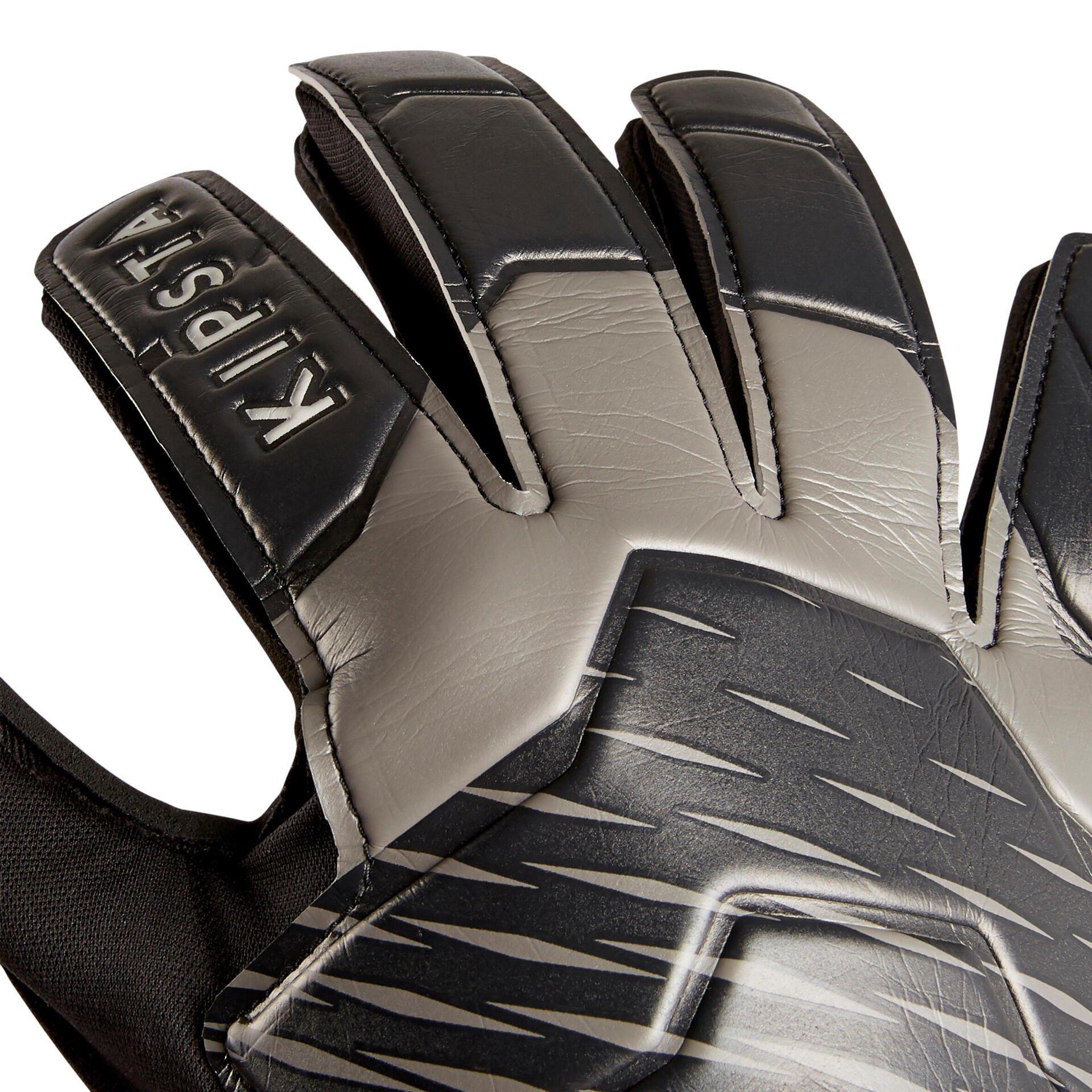 Adult Football Goalkeeper Gloves - F100 Resist, Black, No Color, large image number 2