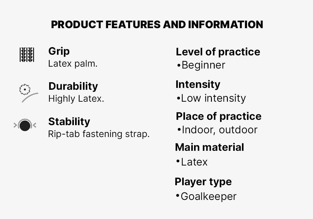 10Adult Football Goalkeeper GlovesF100 Resist, Black, , large image number 0