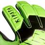 KIPSTA - Kids' Football Goalkeeper Gloves F100 Resist, Fluo Lime