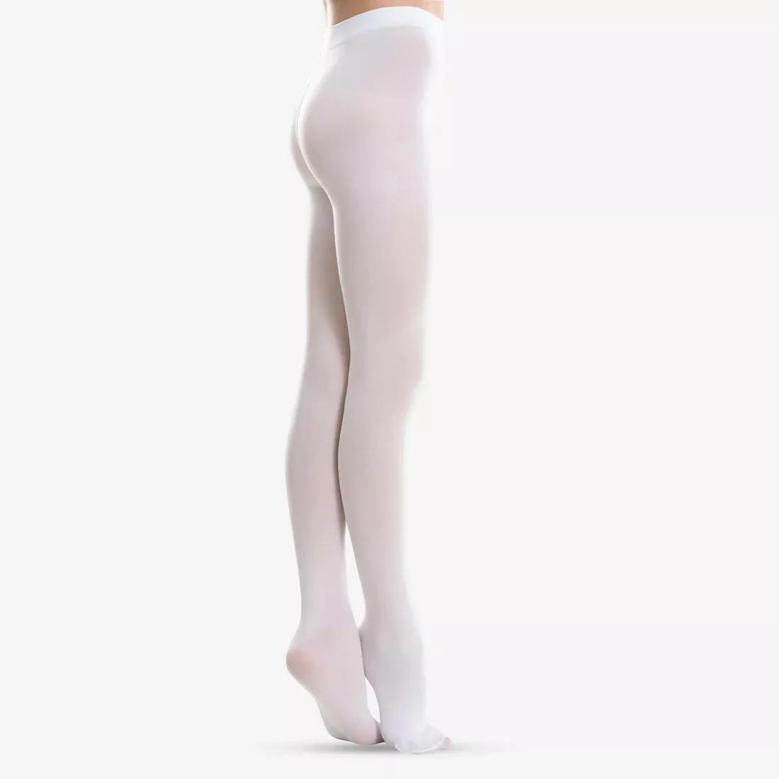 ULTRA WHITE Girls' Ballet Tights, No Color, medium
