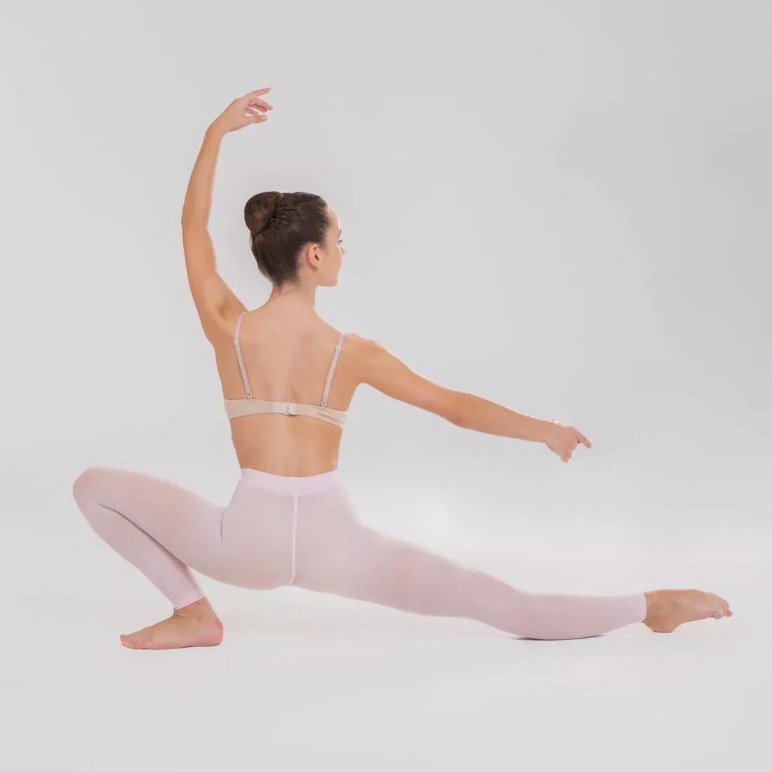 Kids Girls Footless Ballet Tights, Black, No Color, medium