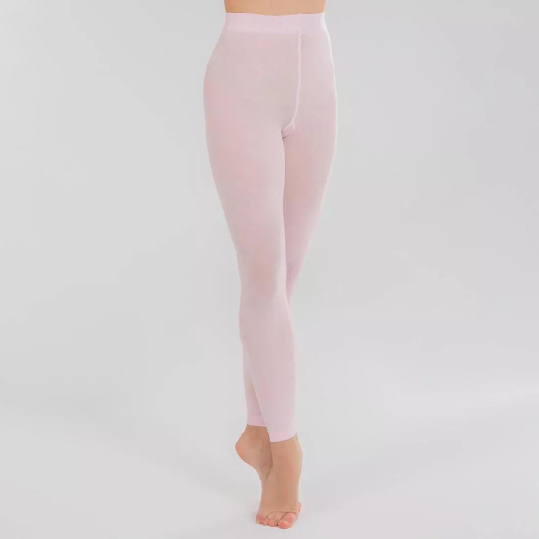 Kids Girls Footless Ballet Tights, Pink, , large image number 10