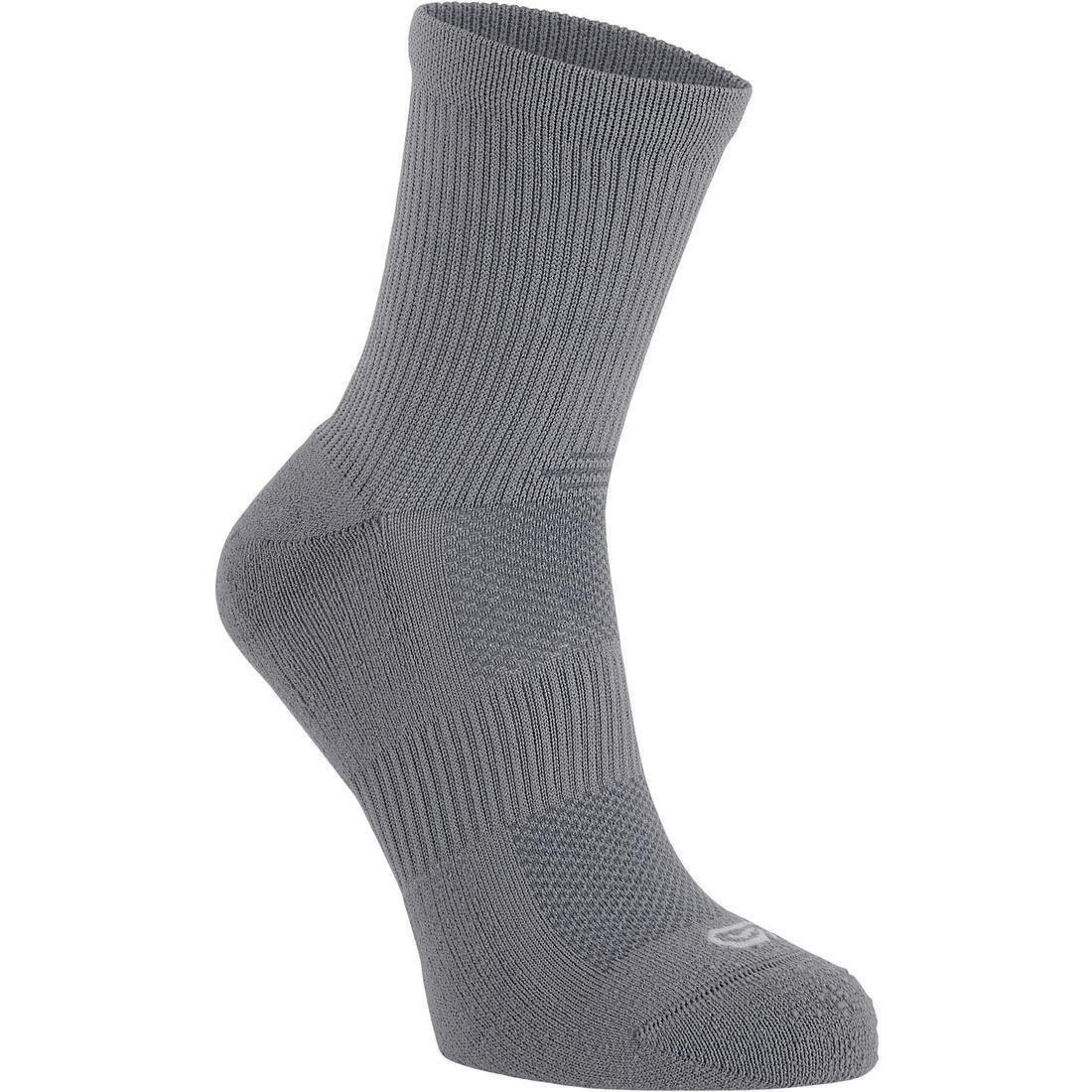 KIPRUN - Running Comfortable Mid-Height Socks 2-Pack, Black