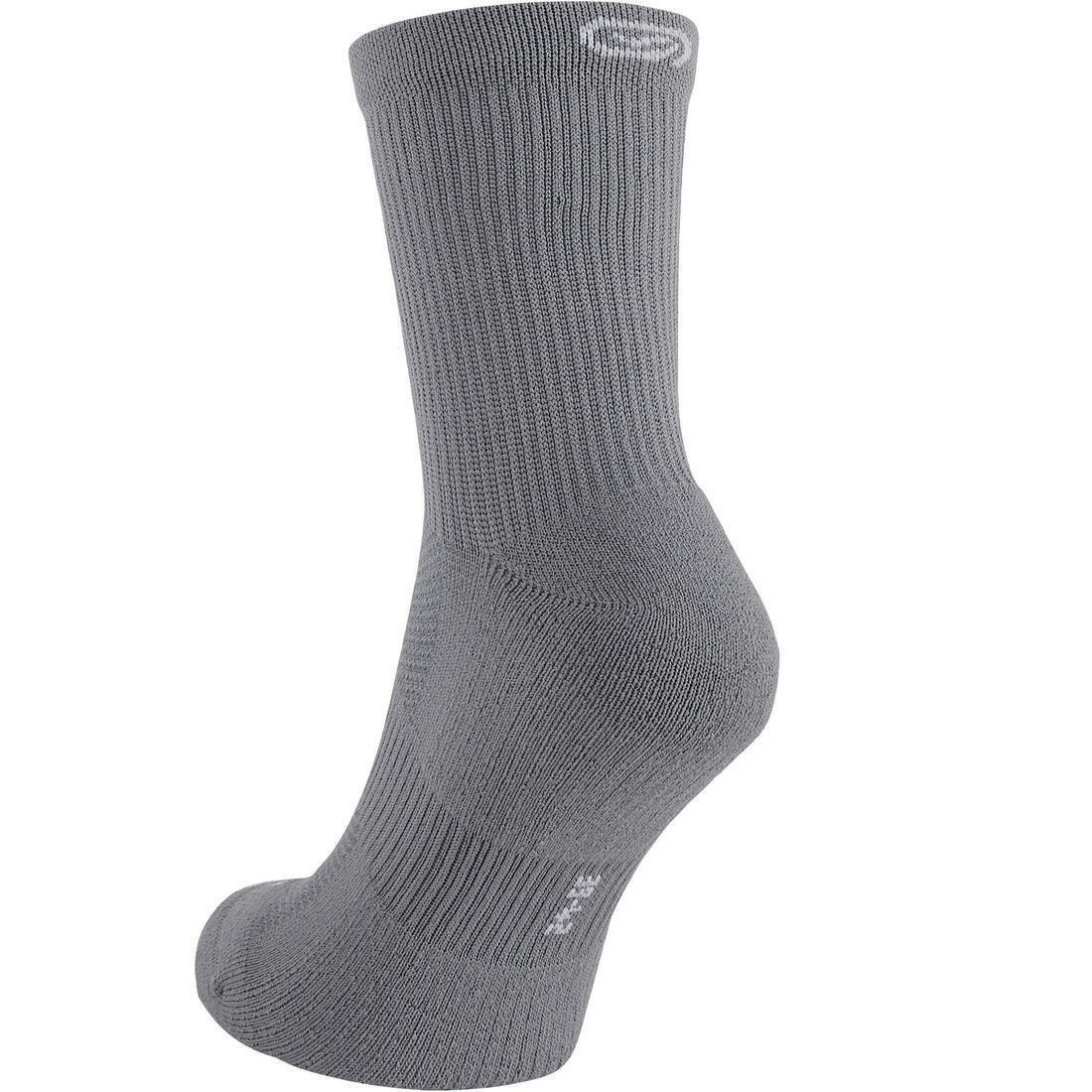 KIPRUN - Running Comfortable Mid-Height Socks 2-Pack, Black