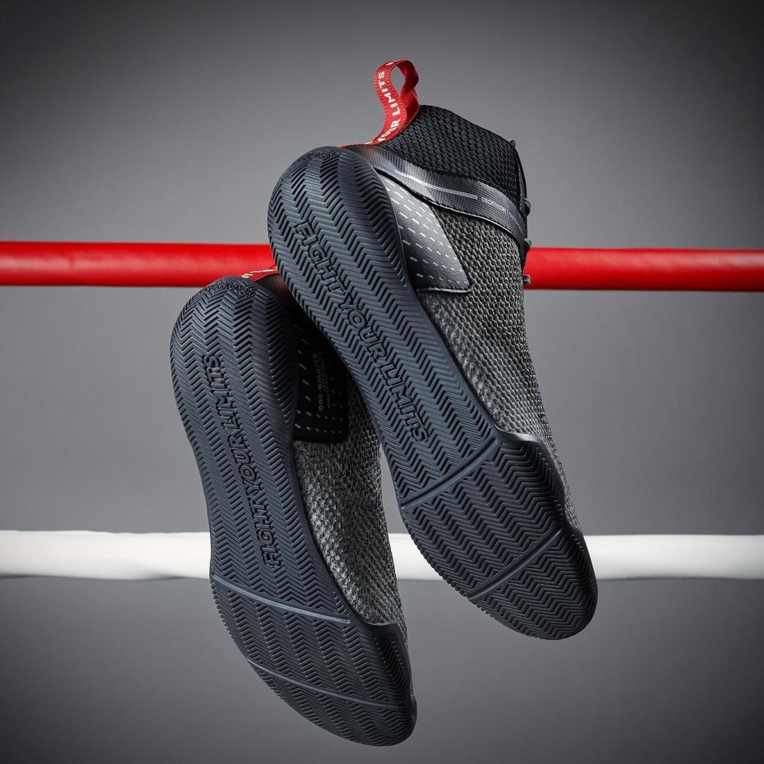 Men Light And Flexible Boxing Shoes - 500, Black, , large image number 9