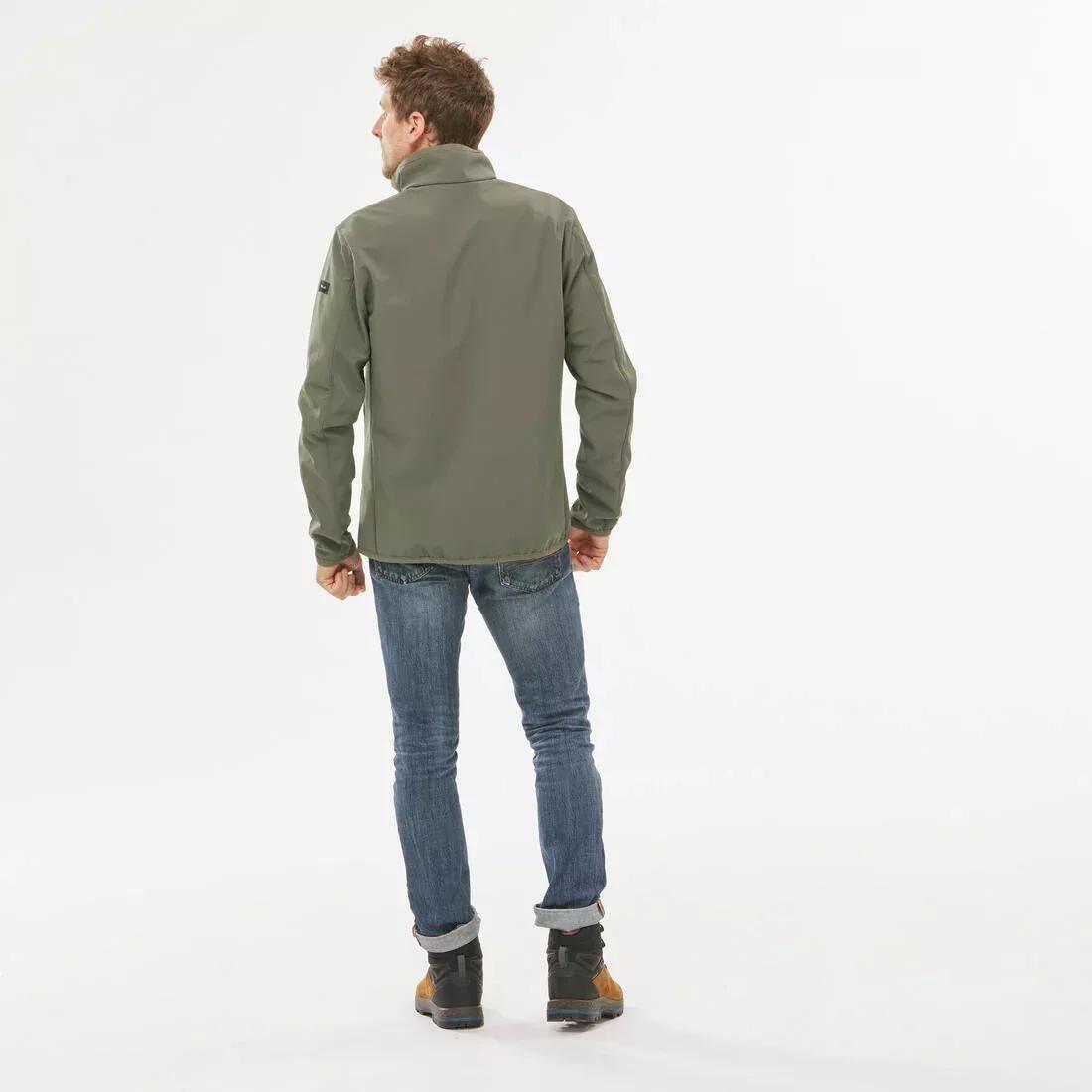 ARMY GREEN Windbreaker jacket -  softshell - warm  - MT100 WINDWARM - men's, 5401_000, large image number 1