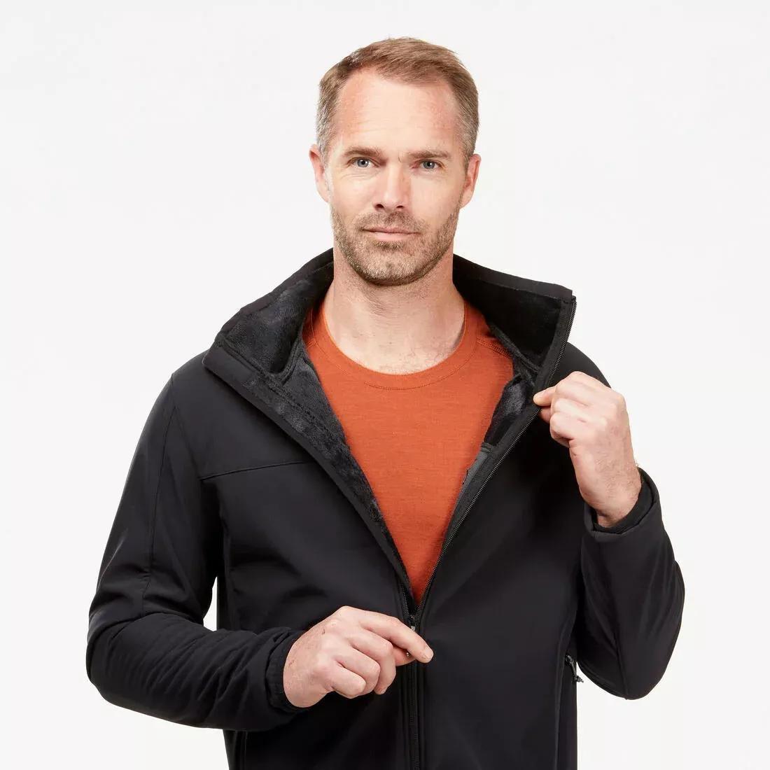 ARMY GREEN Windbreaker jacket -  softshell - warm  - MT100 WINDWARM - men's, 5401_000, large image number 6