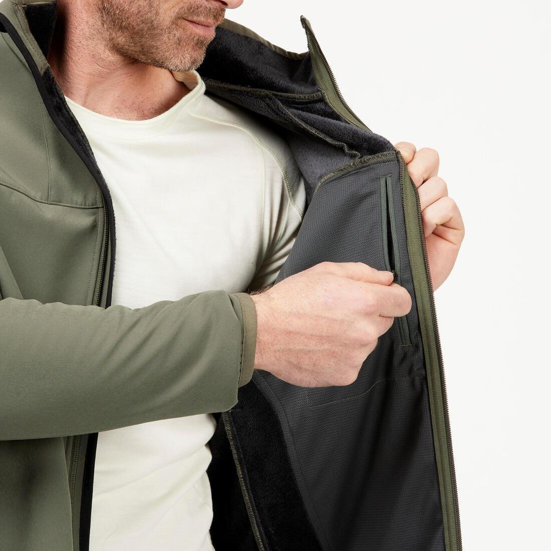 ARMY GREEN Windbreaker jacket -  softshell - warm  - MT100 WINDWARM - men's, 5401_000, large image number 12