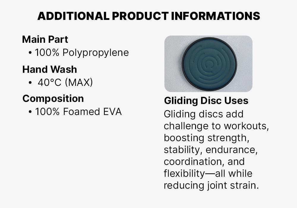 Strength Training Gliding Discs, No Color, large image number 16