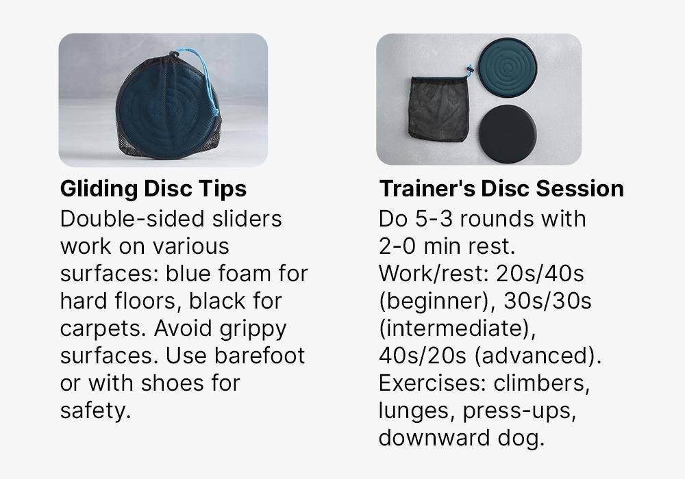 Strength Training Gliding Discs, No Color, large image number 17