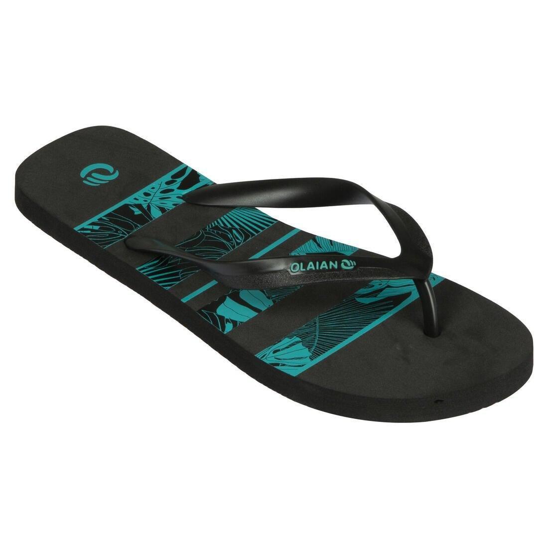 TO100 Print Wave Men's Flip-Flops, Black, , large image number 0