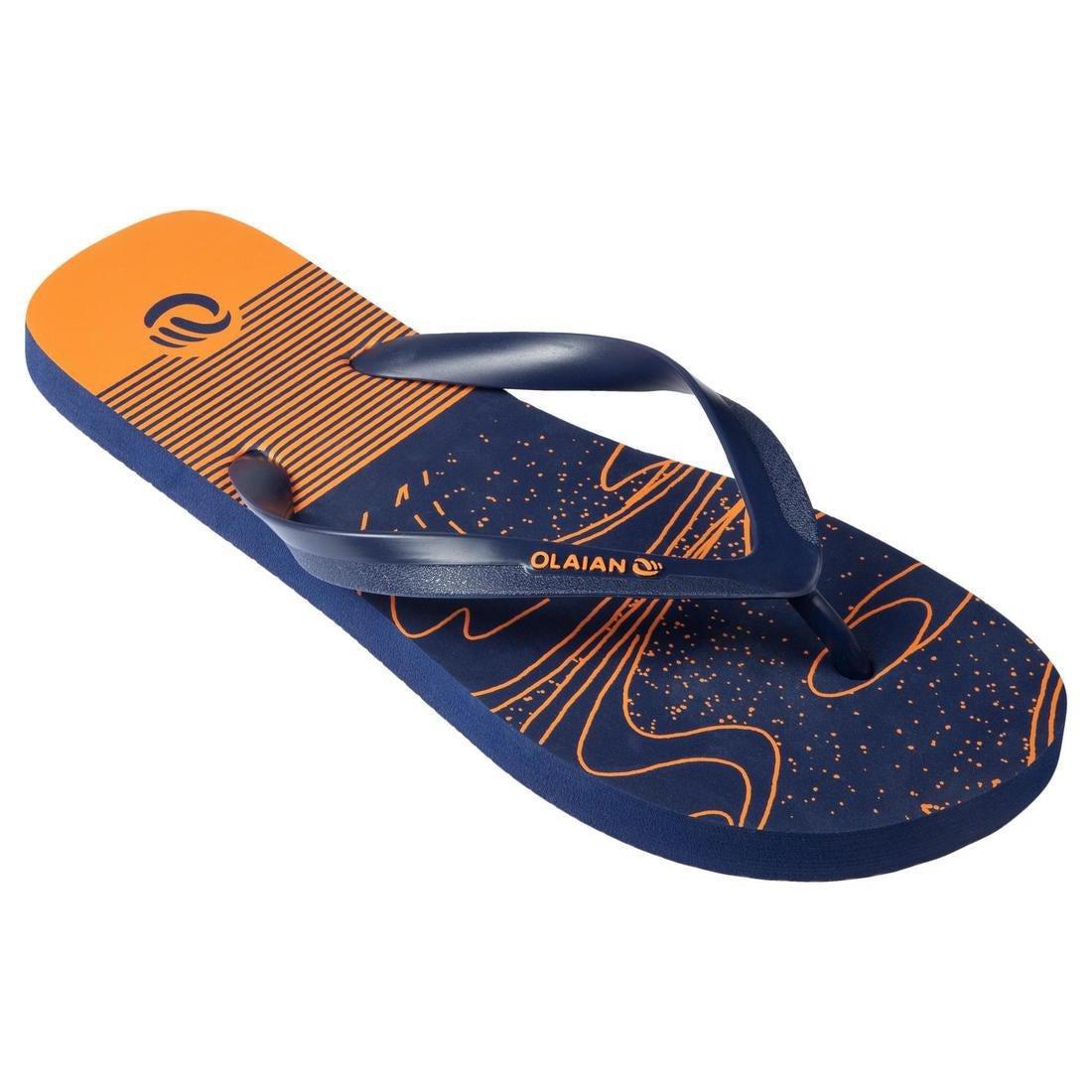 TO100 Print Wave Men's Flip-Flops, Black, , large image number 3