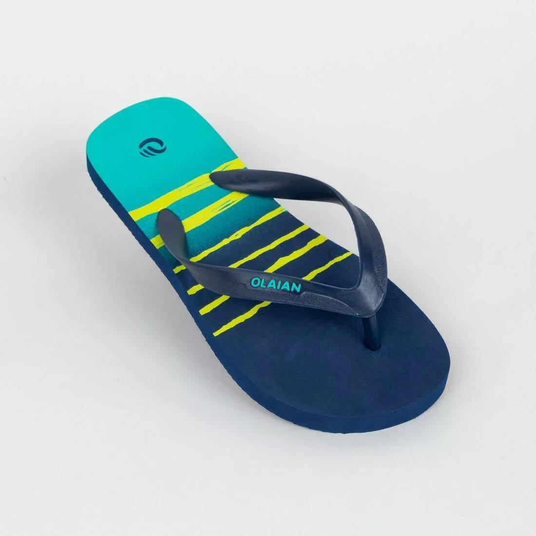 TO100 Junior B Flip-Flops - Happy, Blue, No Color, large image number 3