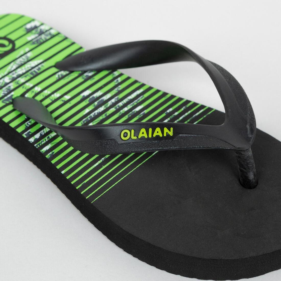 OLAIAN - TO100 Print Celtic Junior Flip-Flops, Black