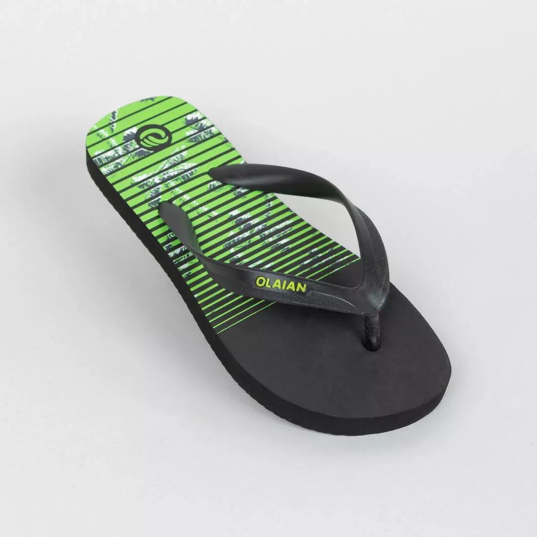 TO100 Print Celtic Junior Flip-Flops, Black, , large image number 7