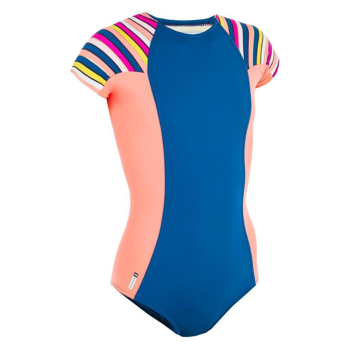 OLAIAN - One-piece swimsuit - blue coral, BLACK