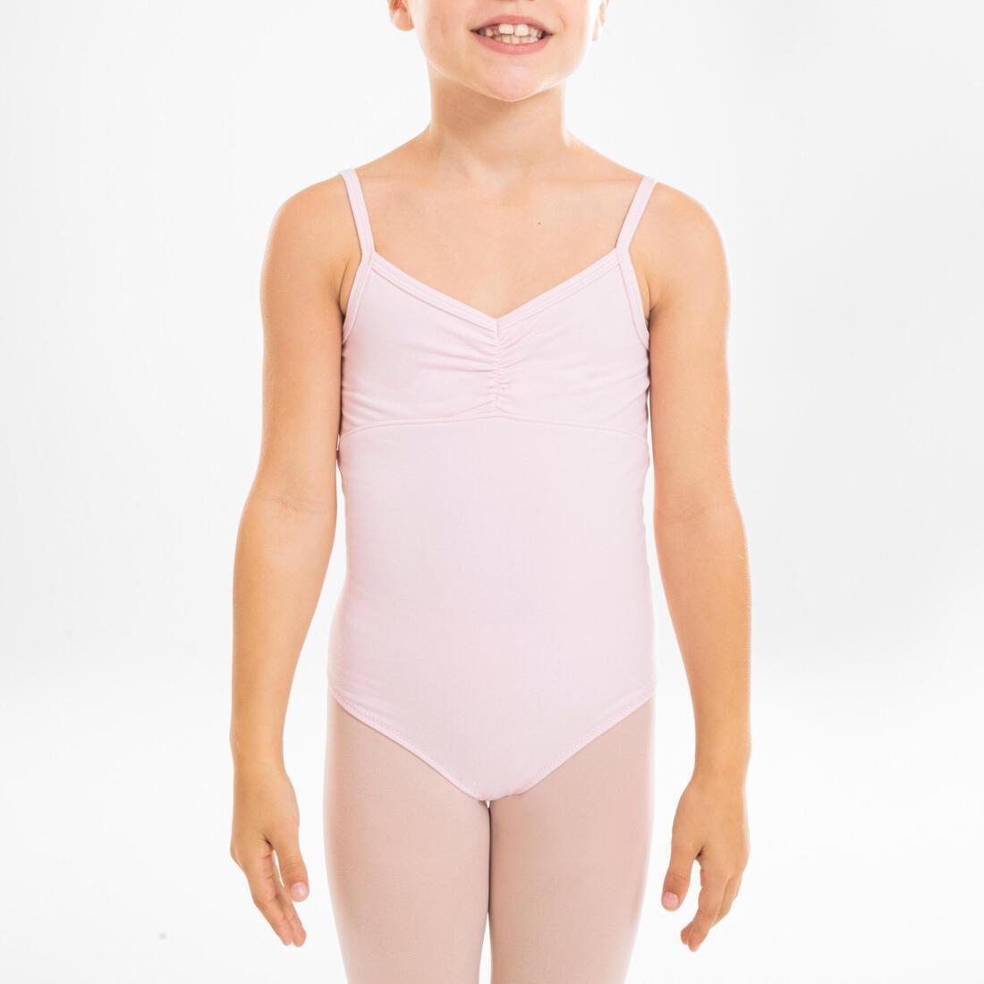 Kids Girls Ballet Camisole Leotard, Pink, , large image number 2