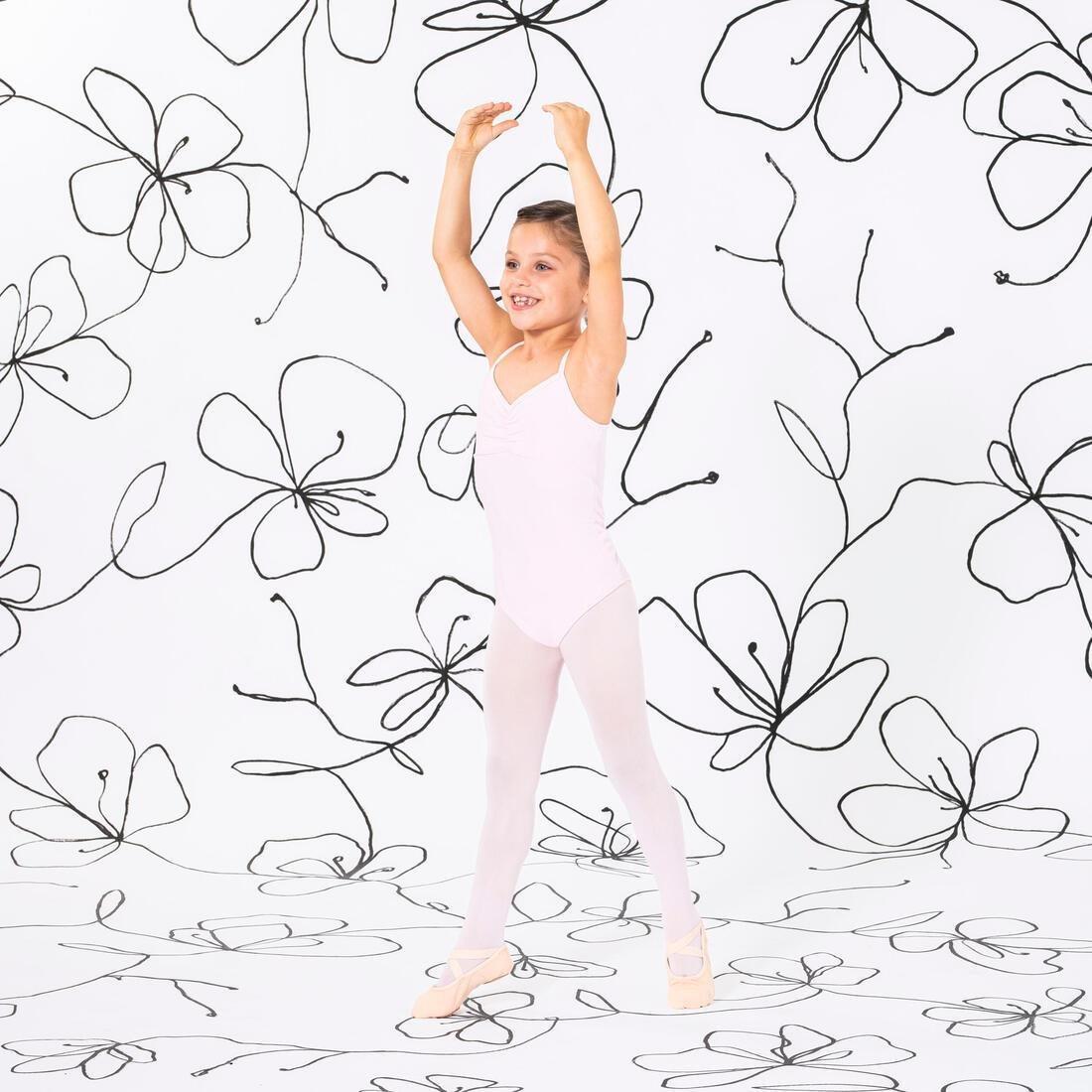 Kids Girls Ballet Camisole Leotard, Pink, , large image number 6