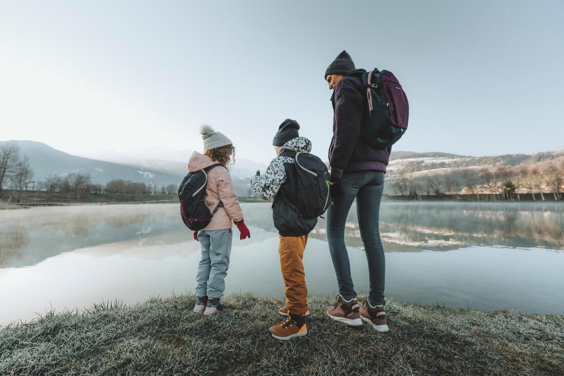 Kids Unisex Warm & Water-Repellent Trousers  2-6 Years - NH100, Brown, No Color, large image number 9