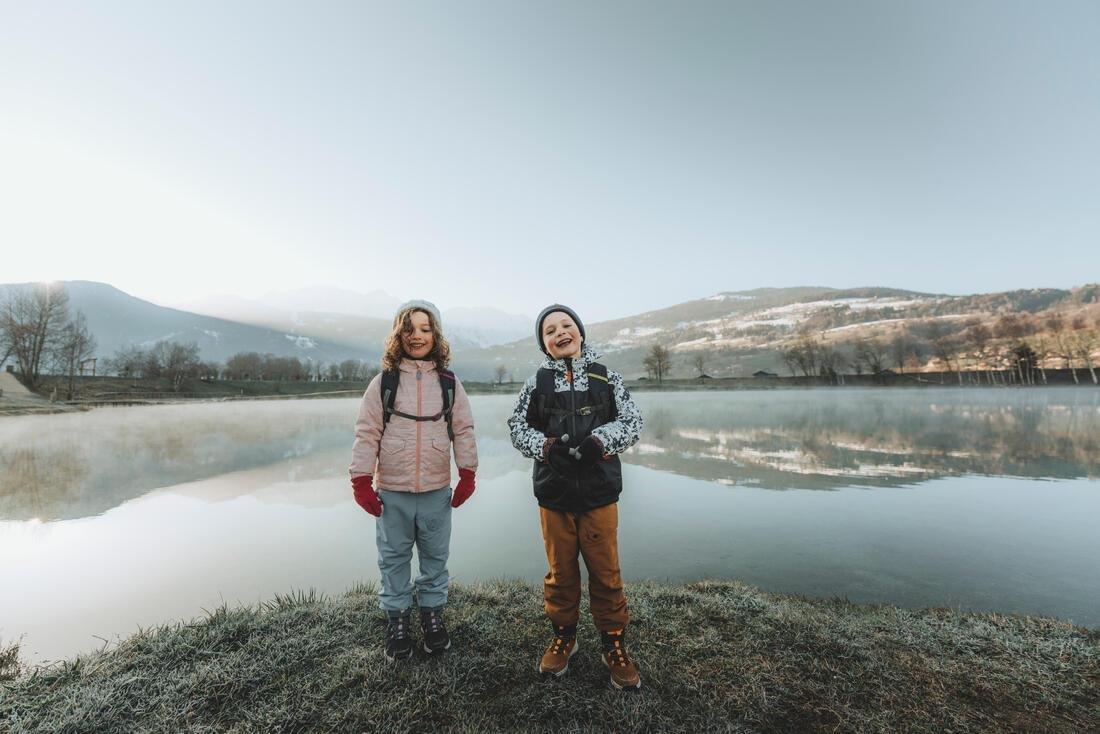 Kids Unisex Warm & Water-Repellent Trousers  2-6 Years - NH100, Brown, No Color, large image number 10