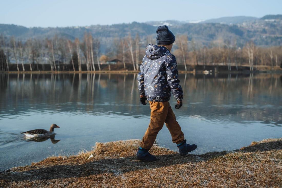 Kids Unisex Warm & Water-Repellent Trousers  2-6 Years - NH100, Brown, No Color, large image number 12