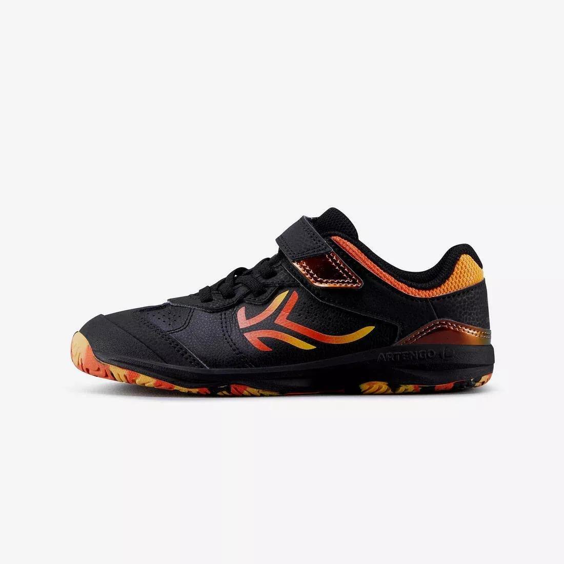 BLACK Kids' Durable Rip-Tab Trainers TS160, , medium