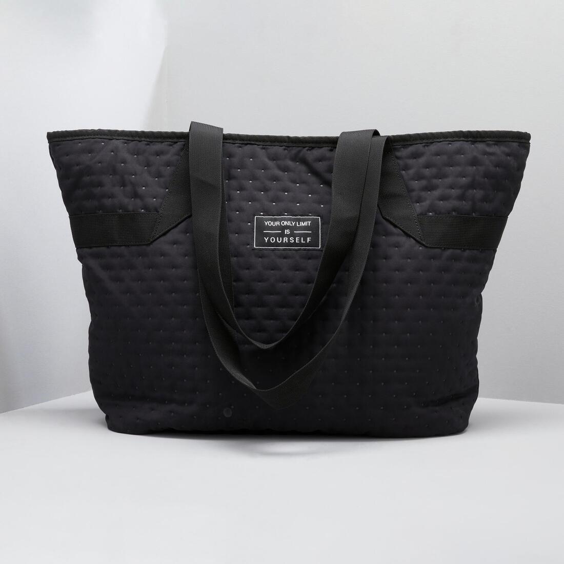 DOMYOS - The Sport Tote: A Must-Have For Your Fitness Kit, Gym - Black