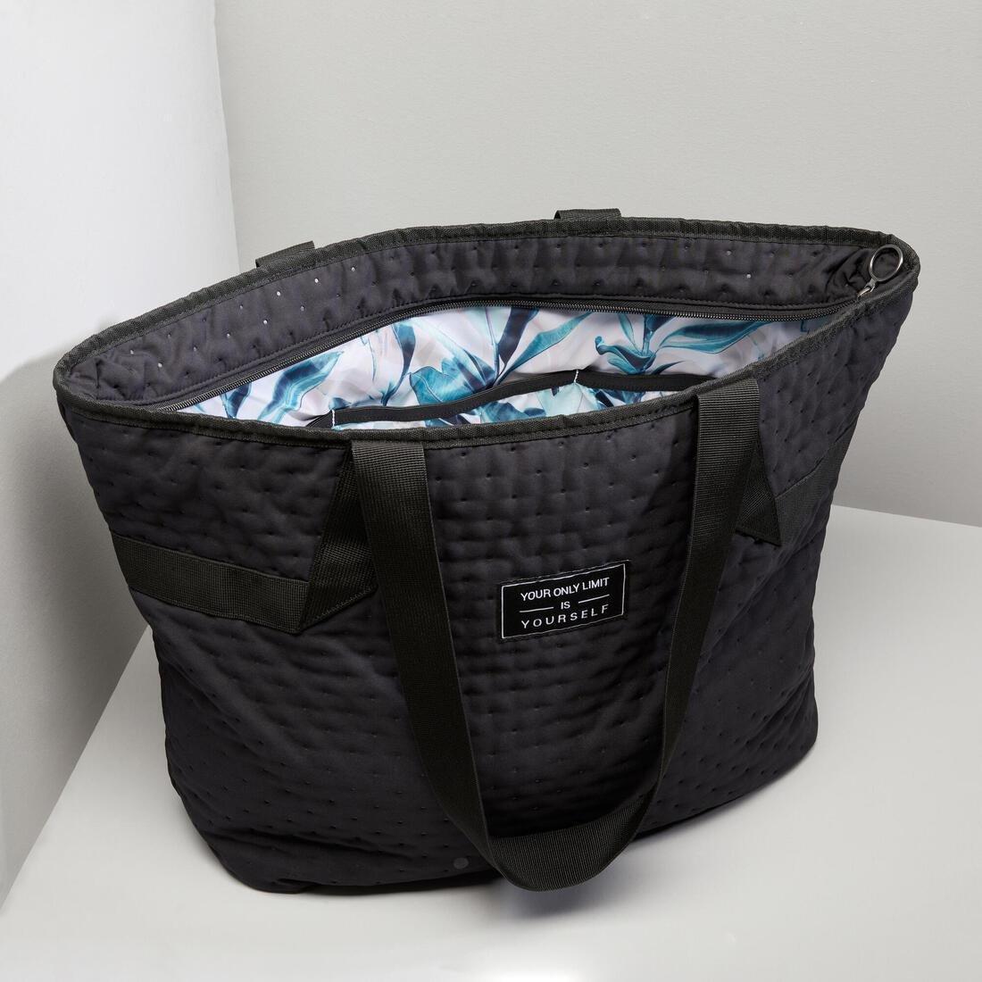 DOMYOS - The Sport Tote: A Must-Have For Your Fitness Kit, Gym - Black