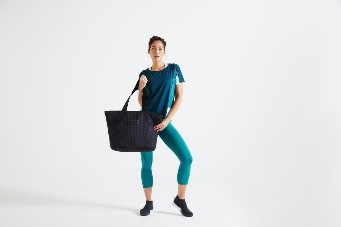 DOMYOS - The Sport Tote: A Must-Have For Your Fitness Kit, Gym - Black