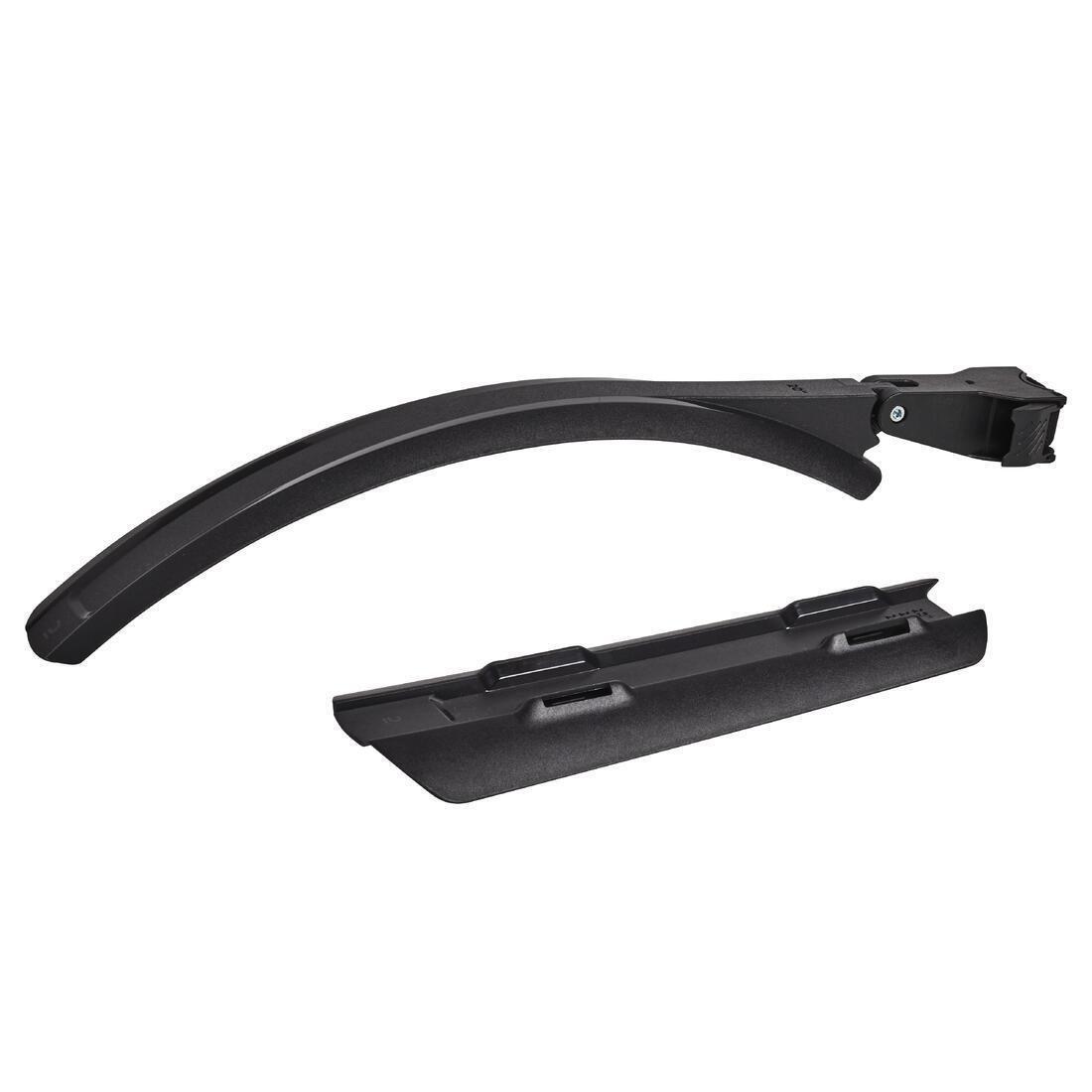 Kids 20" Mountain Bike Mudguard, Black, No Color, large image number 1