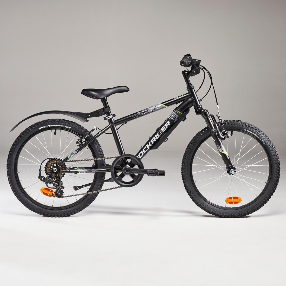 Kids 20" Mountain Bike Mudguard, Black, No Color, large image number 7