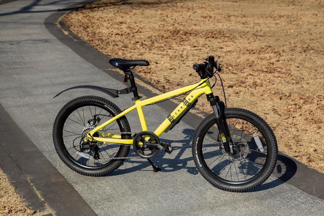 Kids 20" Mountain Bike Mudguard, Black, No Color, large image number 11