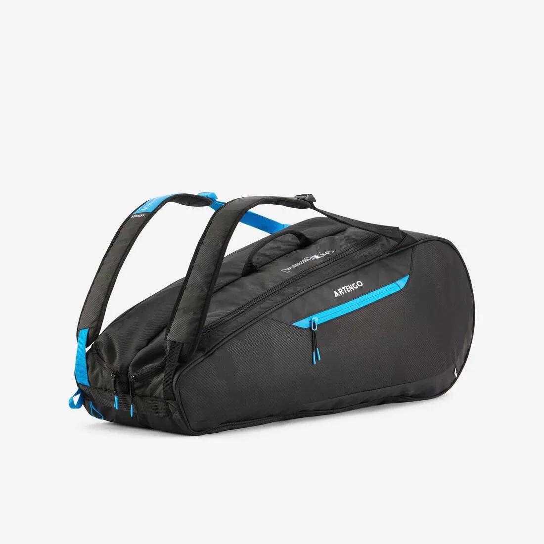 ARTENGO - 9-Racket Tennis Bag L Team, Black/Blue