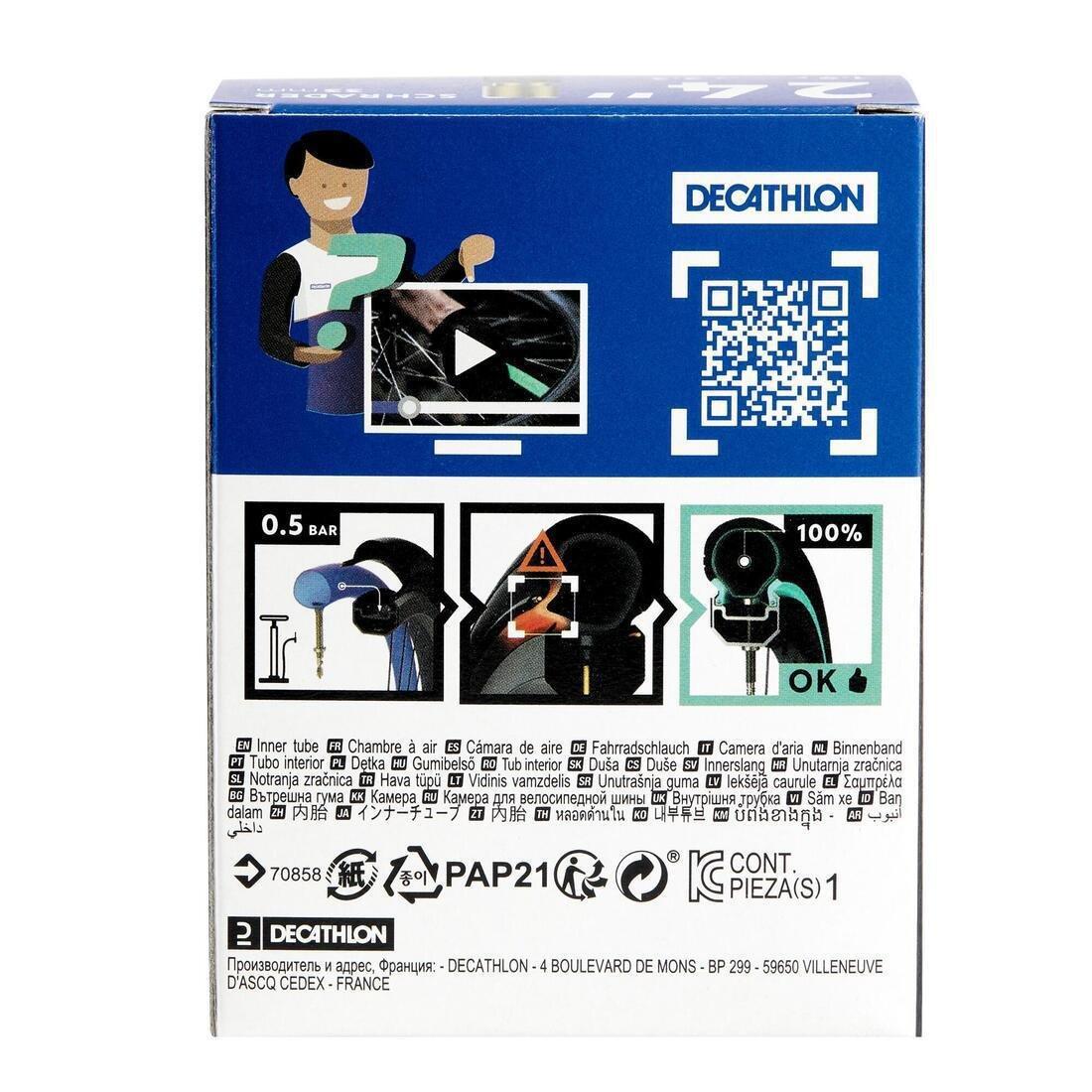 Schrader Valve Inner Tube, No Color, large image number 3