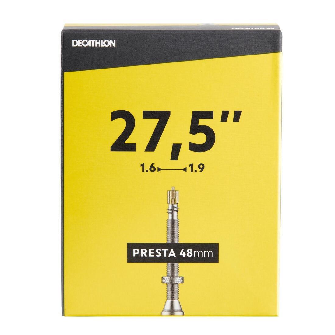 DECATHLON - 27.5 X 1.6/1.9 Gravel Inner Tube - Presta Thread