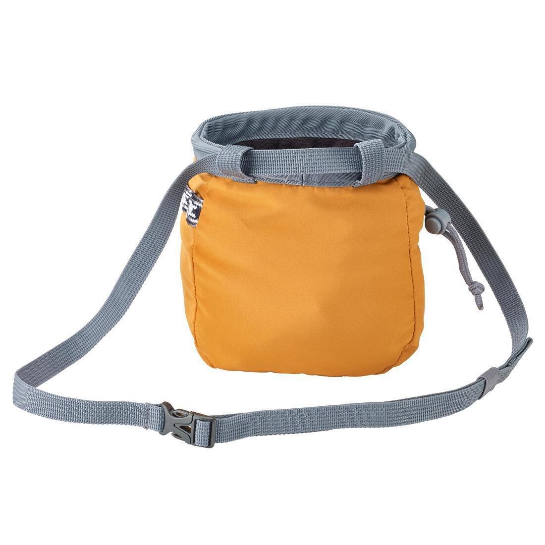 CLIMBING CHALK BAG VERTIKA SIZE L, ochre, No Color, large image number 5