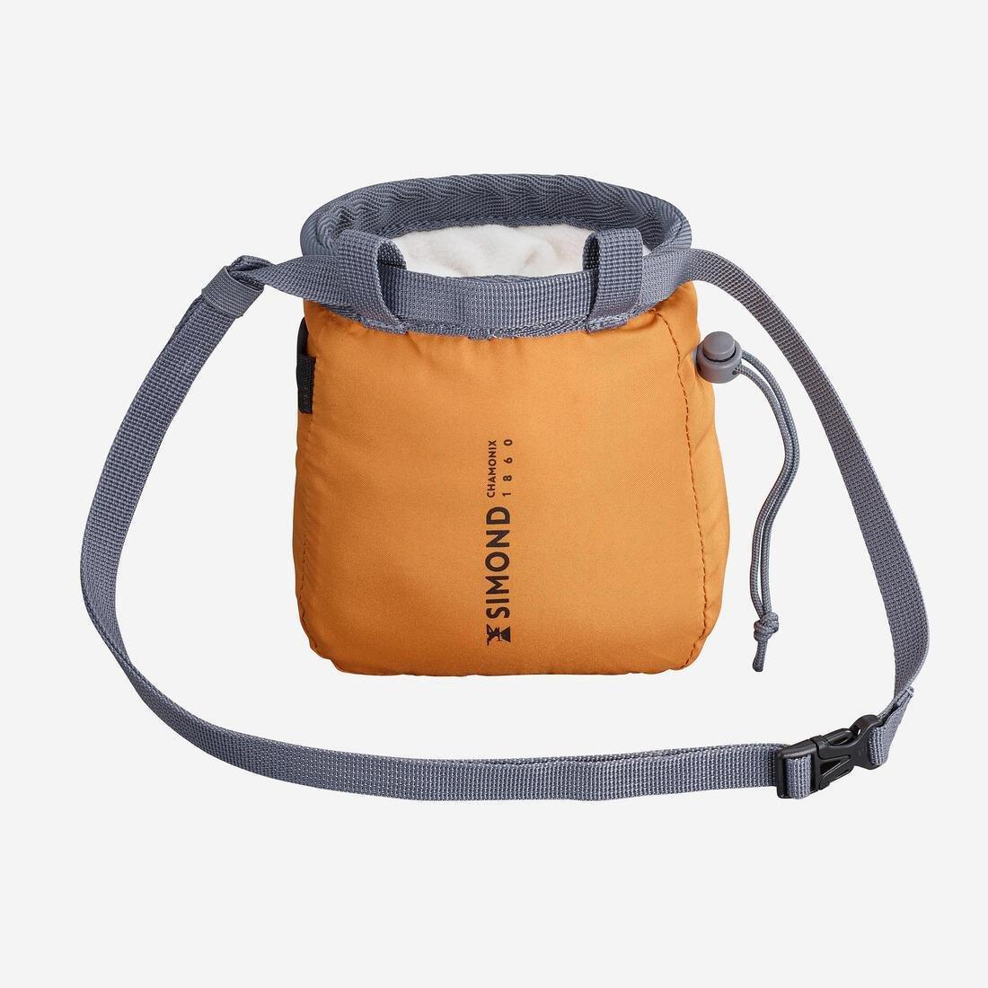 CLIMBING CHALK BAG VERTIKA SIZE L, ochre, No Color, large image number 8