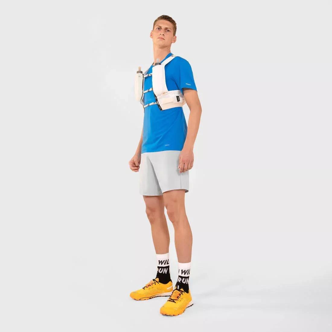 SILVER GREY Men's Trail Running Shorts-KIPRUN Run 900 Ultra-Grey Pearl, No Color, medium