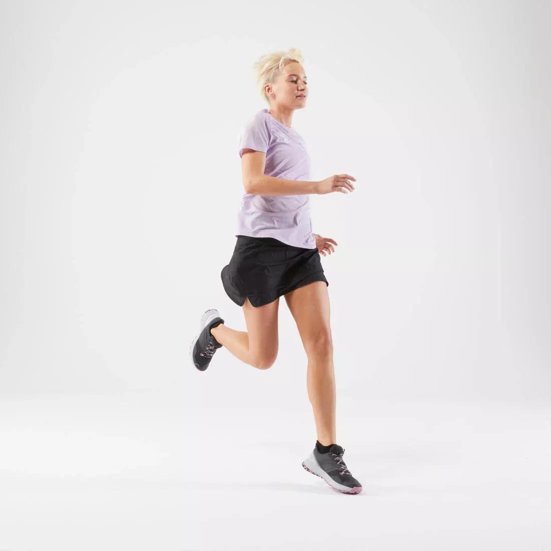 BLACK WOMEN'S TRAIL RUNNING SKORT - BLACK, No Color, large image number 1