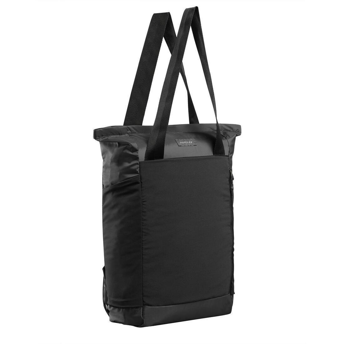 BLACK 2in1 tote bag 15L - Travel, No Color, large image number 8