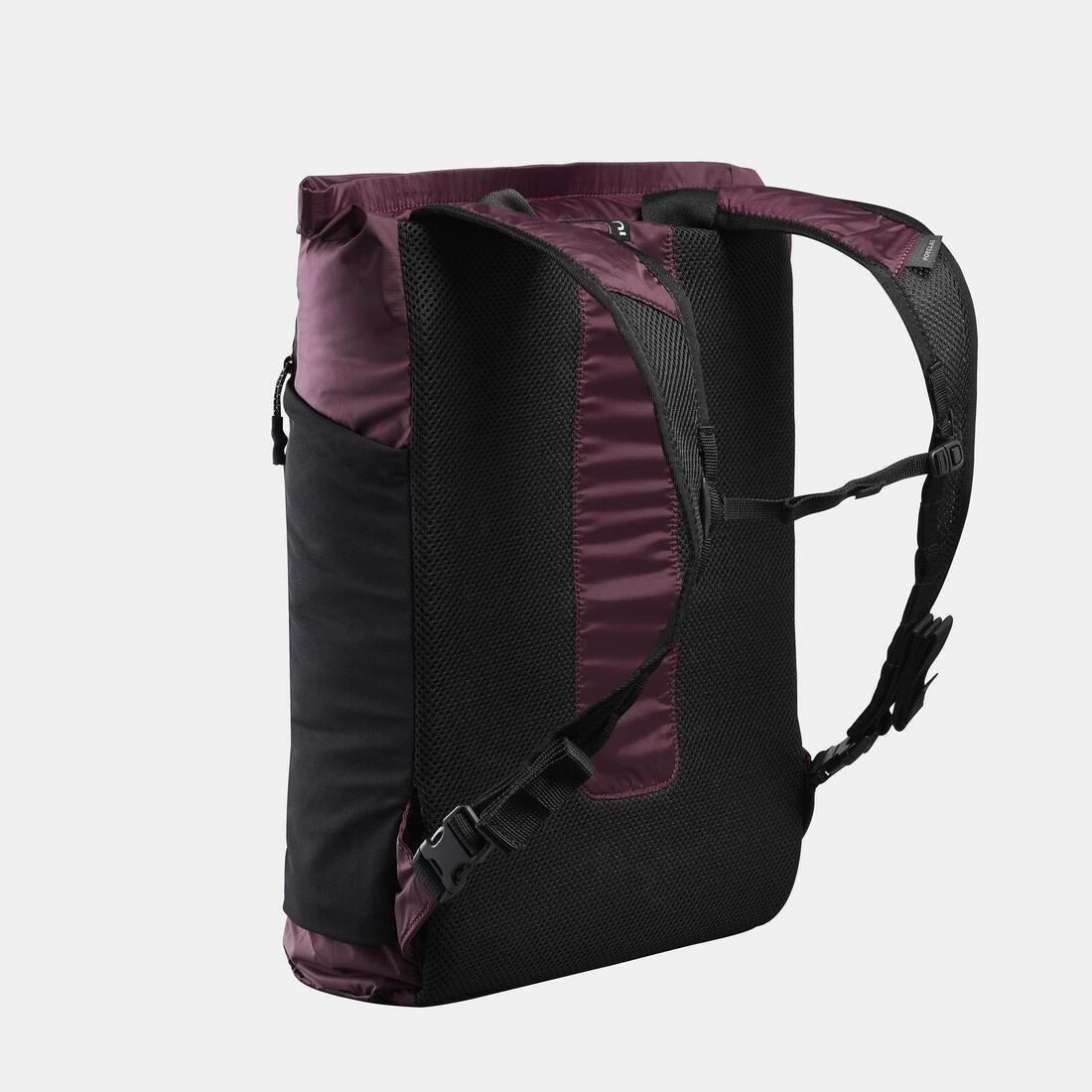 BURGUNDY PURPLE 2in1 tote bag 15L - Travel, No Color, large image number 11