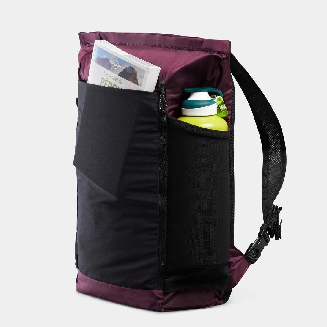 BURGUNDY PURPLE 2in1 tote bag 15L - Travel, No Color, large image number 12