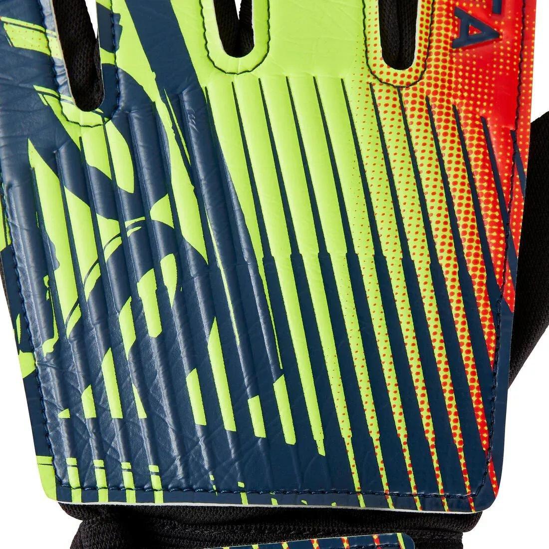 Kids Football Goalkeeper Gloves First, Black, No Color, medium