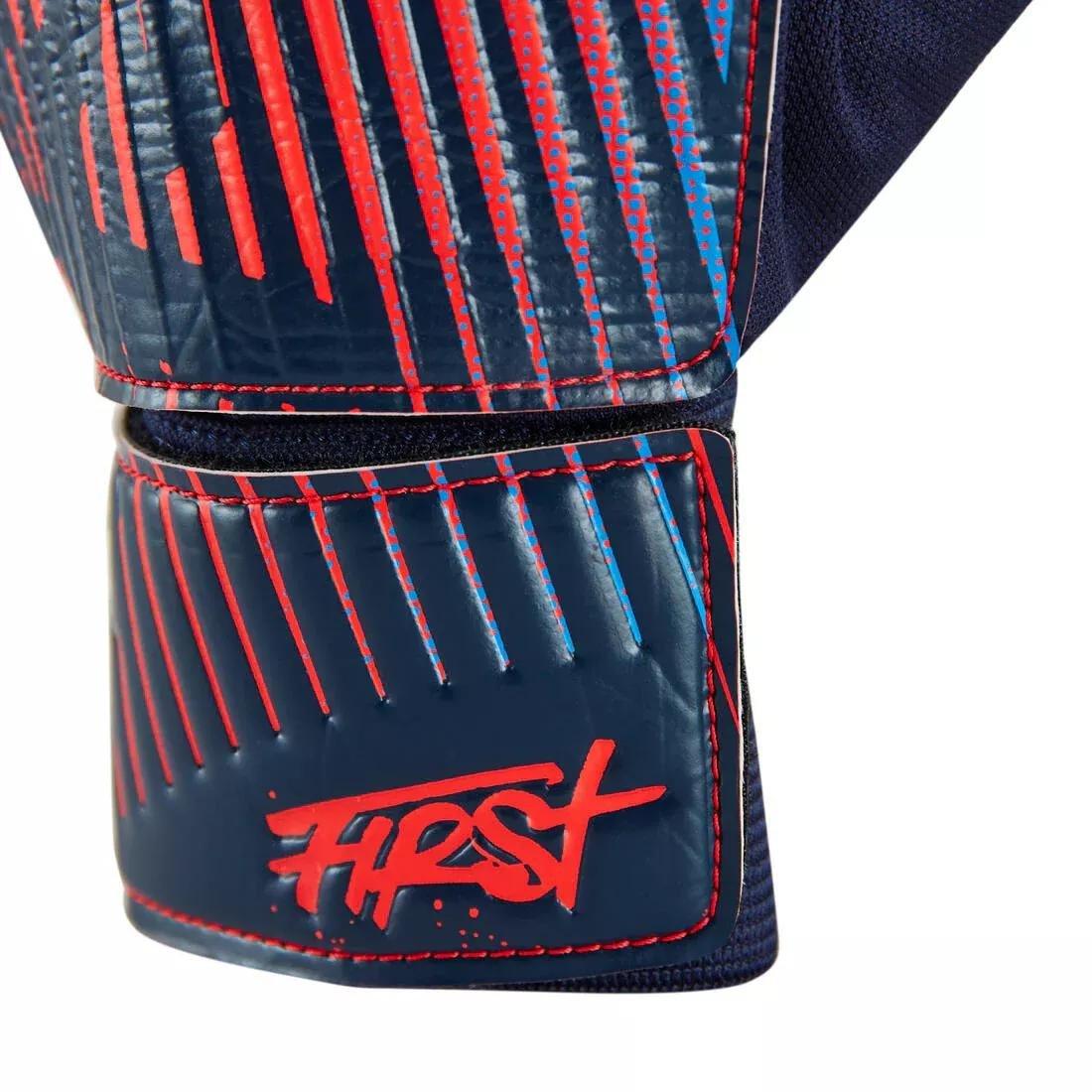 Kids Football Goalkeeper Gloves First, Black, , large image number 8