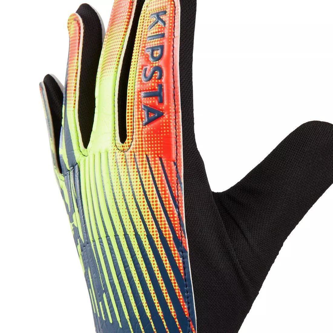 Kids Football Goalkeeper Gloves First, Black, , large image number 10