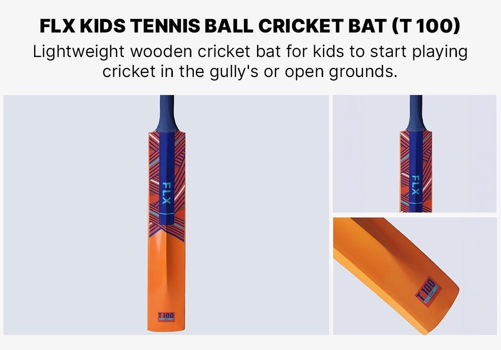 T100 Easy Kids Tennis Ball Cricket Bat, Deep Orange, , large image number 14