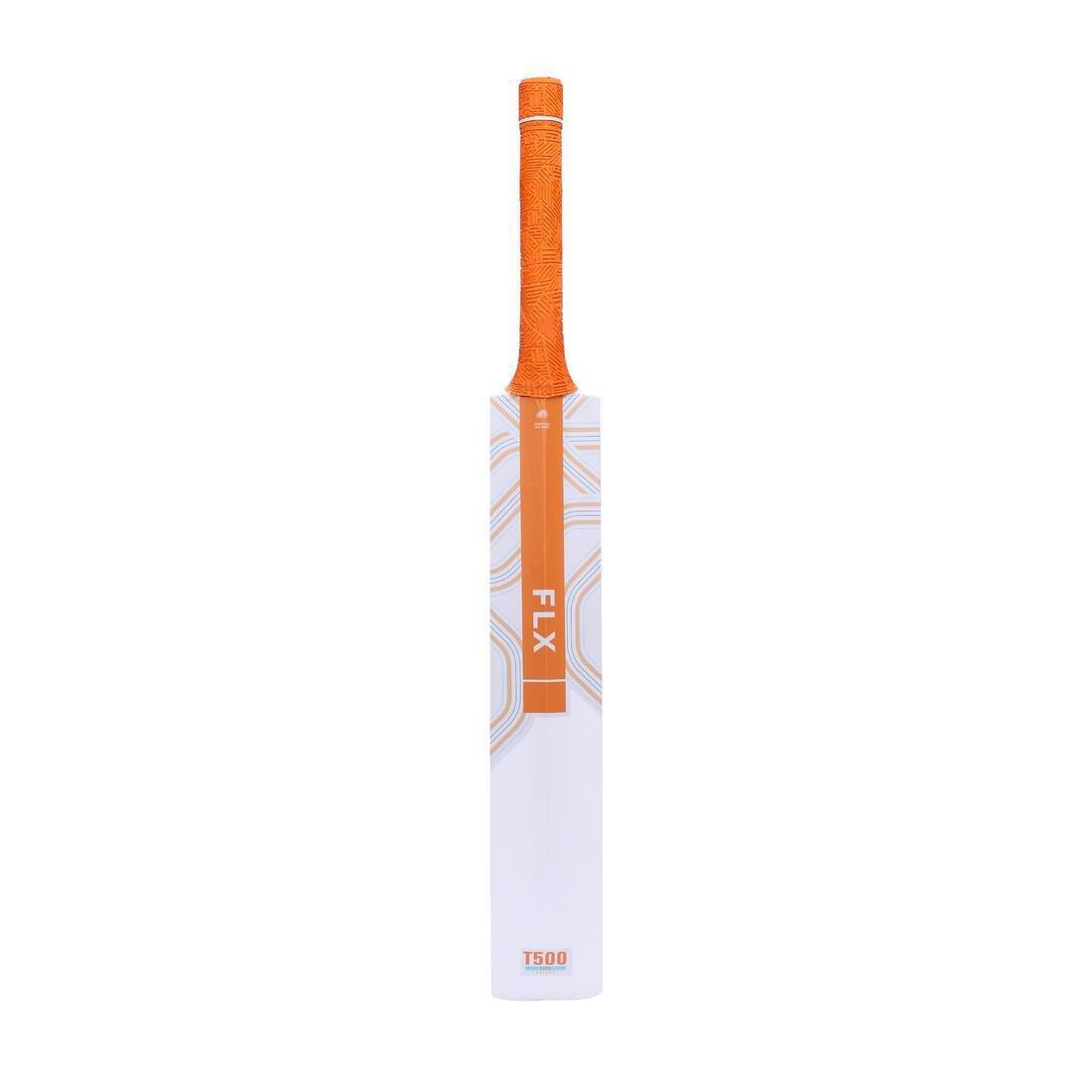 FLX - 500 Lite Kids Tennis Ball Cricket Bat, Deep Orange