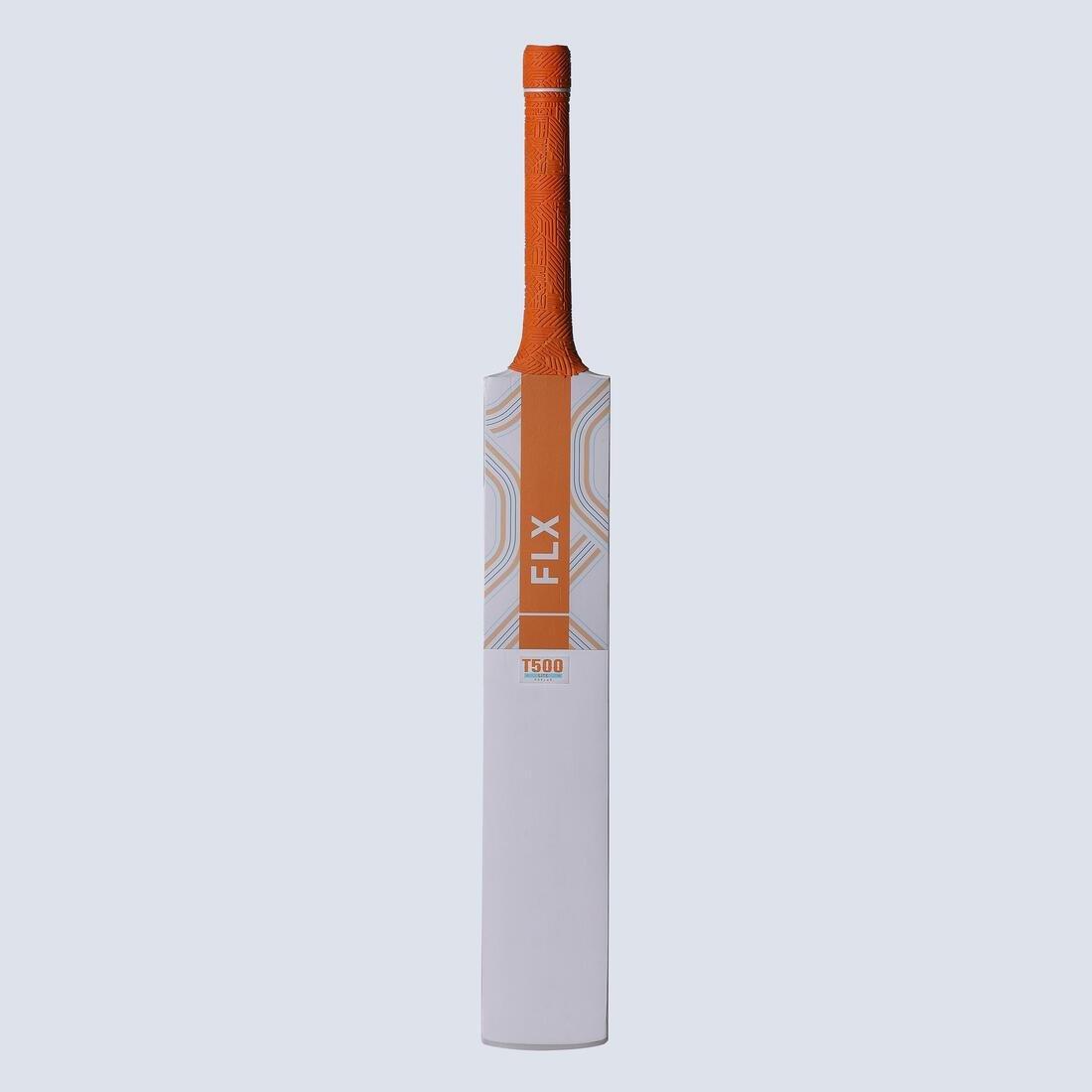 FLX - 500 Lite Kids Tennis Ball Cricket Bat, Deep Orange